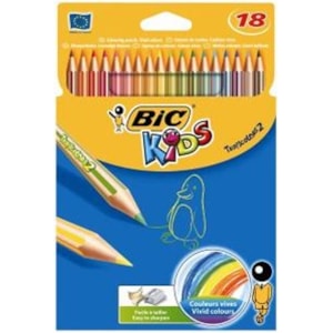 Lápis cor Bic Tropicolors 2, cx. c/18 longos