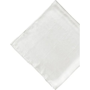 Lenço,  Pongé 05, 100 % Seda natural, Branco, 90 x 90 cm