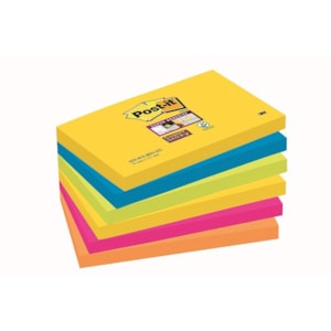 Blocos Post It 3M 76x127mm Refª 655-6SS-RIO Pack 6X100Fls