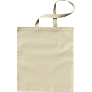 Saco algodão natural c/ asa Longa, 38X42cm