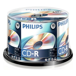 CD-R Philips 700Mb 52X80Min Spindle Pack 50