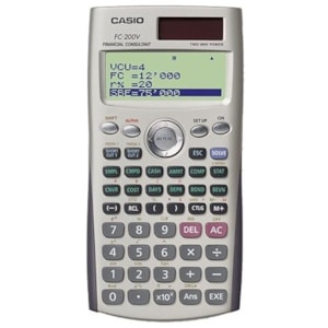 Maquina calcular Financeira Casio FC 200V-S-EH