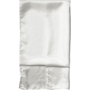 Echarpe,  Pongé 05, 100 % Seda natural, Branco, 180 x 45cm