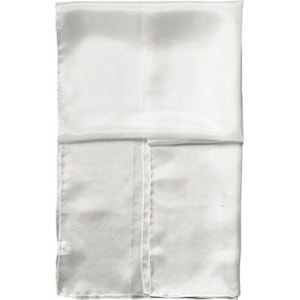 Lenço,  Pongé 05, 100 % Seda natural, Branco, 140 x 45cm