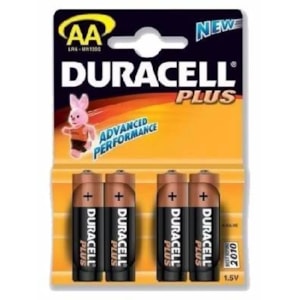 Pilhas Duracel Plus LR06-MN1500, Bl. c/4