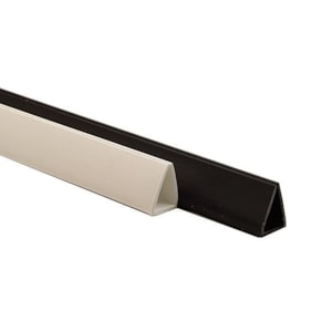 Baguetes Plástica 297X10mm triangular, Preto