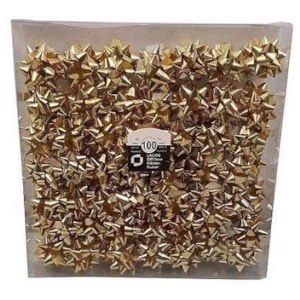 Laços p/ prendas 2", metal Ouro, Cx. 100