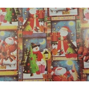 Papel Fantasia Natal 70x100, Emb. c/25 Fls. Refª 459