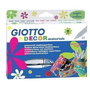 Marcador Giotto Decor Materials c/6 Ref.453300