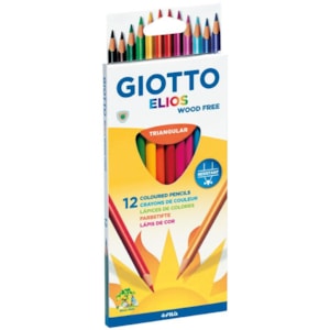 Lápis Cor Giotto Elios (Tri) c/12 cores Ref.275800