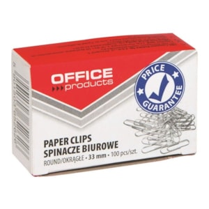 Clips Office Products,  Nº4 - 33mm Cx.100