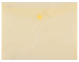 Envelope PP c/ botão Donau C5, (240X186), amarelo