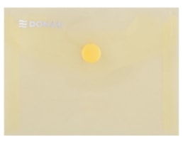 Envelope PP c/ botão Donau A7, (80X115), amarelo
