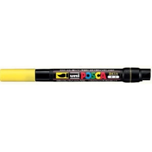 Marcador Uni Posca Pincel PCF-350, amarelo
