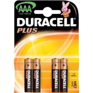 Pilhas Duracel Plus LR03-MN1500, Bl. c/4