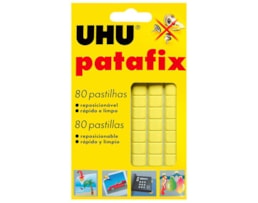 Cola UHU Patafix, reutilizável, blister 60grs, amarelo 40498