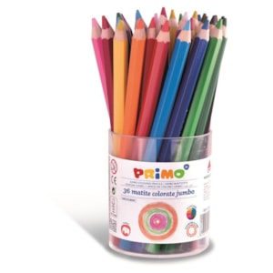 Lápis Cor Primo Maxi Copo c/36Un Ref.521B36