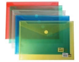 Envelope Plástico c/ Velcro HFP A4 Ref.901 Azul