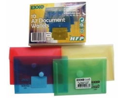 Envelope Plástico c/ Velcro HFP A7 Ref.909 Azul