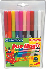 Marcador Centropen Duo Magic ref.2599, c/10, 8+2=24