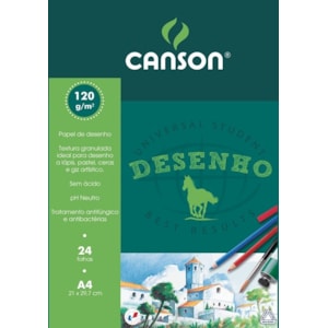 Caderno A4 Canson Cavalinho 24Fls. 130 grs