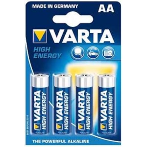 Pilhas Alcalinas Varta High Energy Ref.4906 LR 6 AA Bl. c/4