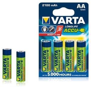 Pilhas Varta AA 56706 Recarregáveis 2100mAh Blister c/ 2