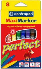 Marcador Centropen Ergo Maxi Perfect ref.8610, c/8