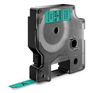 Fita Dymo Pocket 9mmx7m Ref.40919 Preto/Verde