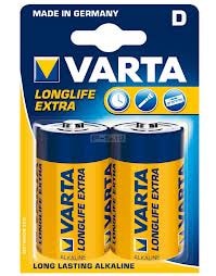 Pilhas Alcalinas Varta 4120 - LR20, Bl. 2