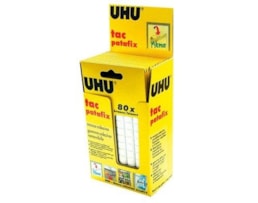 Cola UHU patafix, reutilizável, blister 60grs,Branca 41710