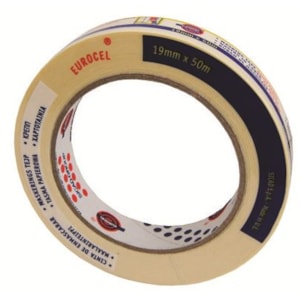 Fita cola Eurocel krepp lisa, refª 653 19mmX50m