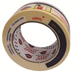 Fita cola Eurocel krepp lisa, refª 650 50mmX50m