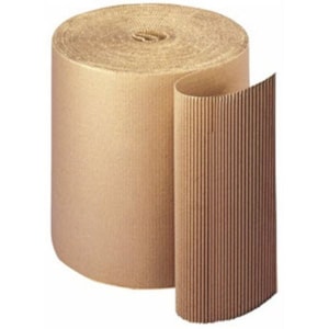 Bobine cartão canelado castanho c/ 1 mt.