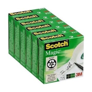 Fita Cola 3M Magic Ref.810 19x33mm, Pack c/ 5+1