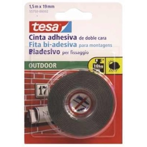 Fita Cola Tesa Dupla 1,5mx19mm Ref.55750, transp.