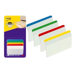 Dispenser Post It Index Rigido Plano 686F-1EU 6x4 cores