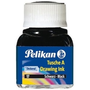 Tinta da China Pelikan 523/17, Frasco c/ 10 ml, Preto