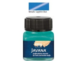 Tinta Javana, Textil, metálico, 20ml, 08-Azul Safira