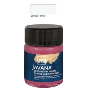 Tinta Javana, Textil, metálico, 50ml, 31-Branco