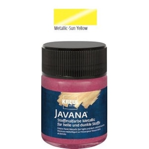 Tinta Javana, Textil, metálico, 50ml, 32-Amarelo Sol