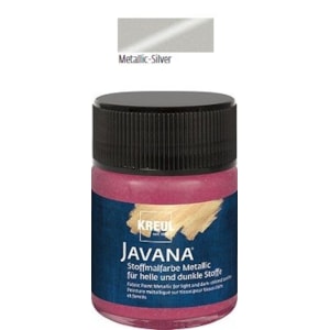 Tinta Javana, Textil, metálico, 50ml, 46-Prata