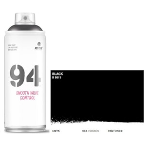 Tinta Spray MTN 94, 400 ml, R9011, Preto