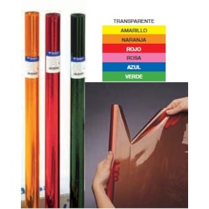 Papel Celofane 50X65 Rolo c/ 25 fls Ref. 12507 Laranja