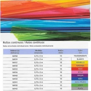 Papel Celofane Rl. c/0.70X5m Cristalcolor Ref 06938 Laranja