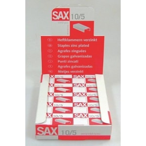 Agrafes Sax Nº10 Cx.1000 Zincado