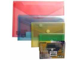 Envelope Plástico c/ Velcro HFP A5 Ref.904 Amarelo
