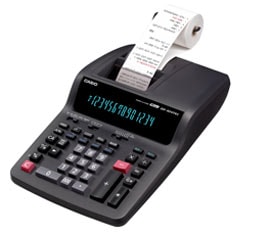 Máquina Calcular Casio DR320 Tec c/rolo- 14 Dígitos