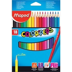 Lápis Cor Maped Triângular refª183218, 18 cores