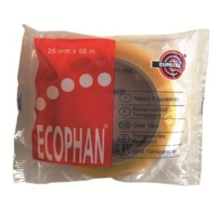 Fita cola Ecophan 25X66 cristal